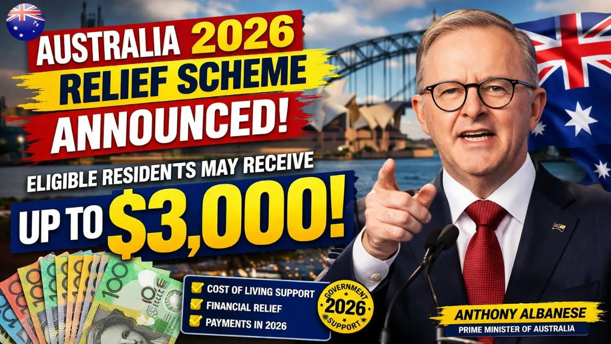 Australia 2026 Relief Scheme Announced: Eligible Residents May Receive Up to $3,000